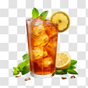 Ice Tea
 - Iced Tea With Lemon And Mint Transparent PNG