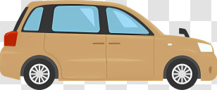 Icon - Yellow Car Illustration Transparent PNG