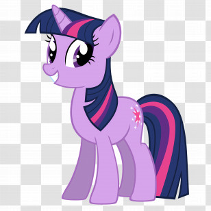 My Little Pony - Cute Purple Cartoon Pony Illustration Transparent PNG