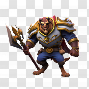 Beast - Armored Beast Warrior In Fantasy Style Transparent PNG