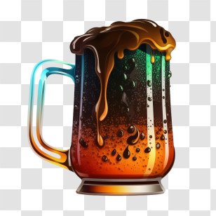 Beer Mug
 - Fizzy Soda In A Glowing Mug Illustration Transparent PNG
