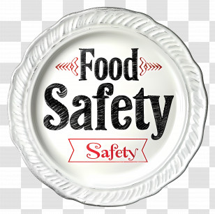 World Food Safety Day - Food Safety Message On Decorative Plate Transparent PNG