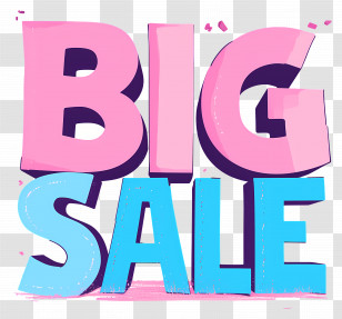 Big Sale - Big Sale Promotional Text Transparent PNG