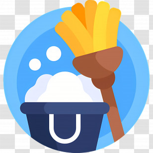 Cleaning Mop - Cleaning Supplies With Broom And Bucket Transparent PNG