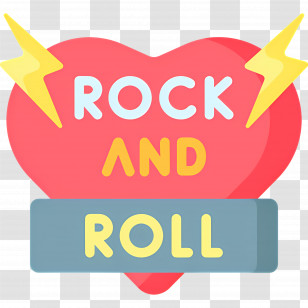 Rock Music - Rock And Roll Heart Transparent PNG