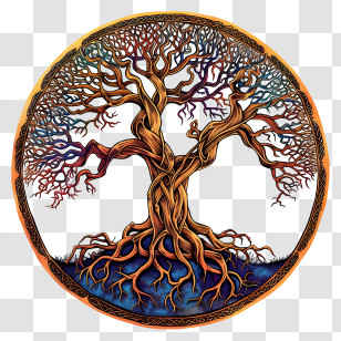 Tree Of Life - Intricate Tree Of Life Symbol Transparent PNG