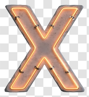 X Logo - Neon X Sign Transparent PNG
