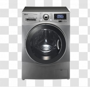 Washing Machines LG Electronics G4 12KG Front Load Machine Clothes Dryer - Combo Washer - Direct Drive Mechanism Transparent PNG