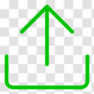 Green Arrow - Green Upload Icon Transparent PNG