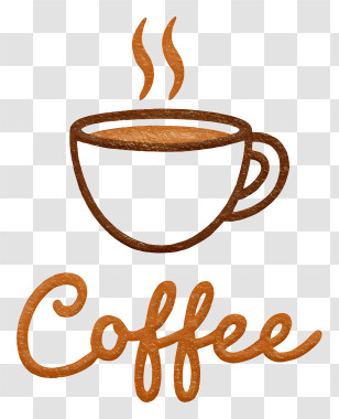 Coffee Logo - Hand-Drawn Coffee Cup Doodle Transparent PNG