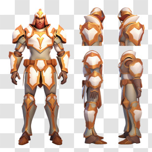 Game Sheet
 - Armored Knight Character Design Transparent PNG