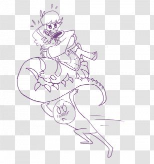 Line Art Visual Arts Sketch - Silhouette - Babs Bunny Transparent PNG