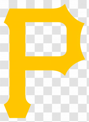 Pittsburgh Pirates Logo - Yellow P Letter Symbol Transparent PNG