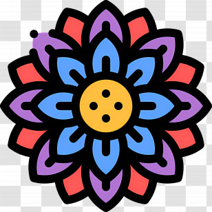 Mandala - Mandala Style Artistic Flower Design Transparent PNG