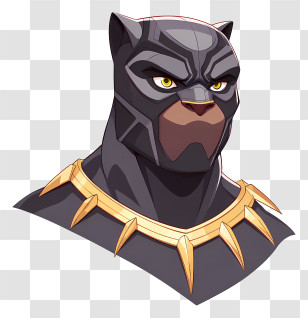 Black Panther - Black Panther Superhero Illustration Transparent PNG