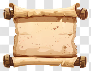 Parchment - Aged Scroll Illustration Transparent PNG