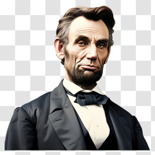Abraham Lincoln - Portrait Of Abraham Lincoln Transparent PNG