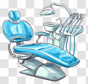 Dentist Chair - Modern Dental Chair In Clinic Transparent PNG