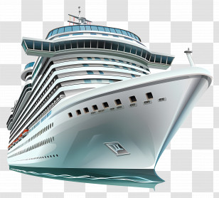 Luxury Cruise Ship - Luxurious Cruise Ship Illustration Transparent PNG