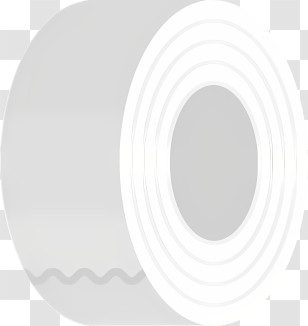 Icon - Roll Of White Adhesive Tape Transparent PNG