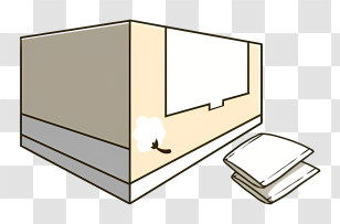 Icon - Comfortable Bed With Pillows Transparent PNG