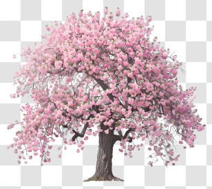 Cherry Blossom Tree - Cherry Blossom Tree In Full Bloom Transparent PNG