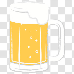 Icon - Beer Mug With Foam Illustration Transparent PNG