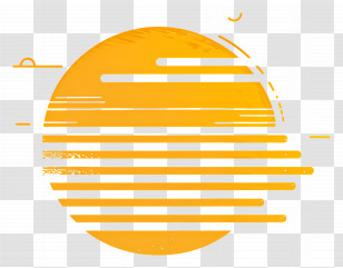 Sun Logo - Abstract Yellow Sun Design Transparent PNG