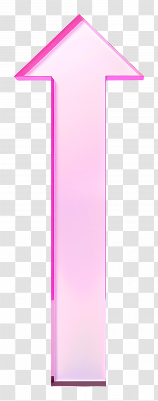 Pink Up Arrow - Pink Arrow Pointing Up Transparent PNG