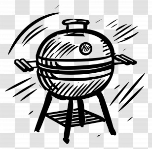 Summer - Hand-Drawn Barbecue Grill Illustration Transparent PNG