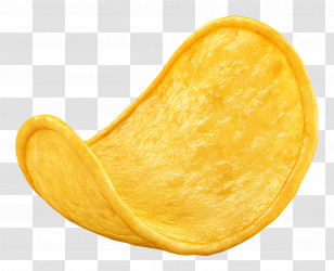 Cartoon Potato Chip - Crispy Potato Chip Illustration Transparent PNG
