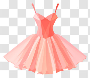 Tutu Ballet Dress - Pink Evening Dress Illustration Transparent PNG