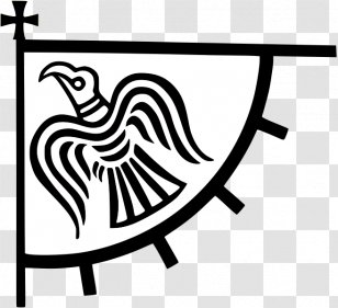 Odin Raven Banner Flag Viking Norsemen - Beak Transparent PNG