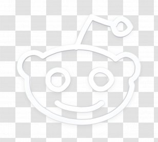 Black Icon Reddit Logo
