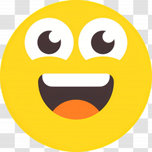 Laugh Emoji - Yellow Happy Face Emoji Transparent PNG
