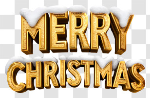 Merry Christmas Word - Merry Christmas Text Transparent PNG