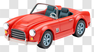 Luxurious Red Convertible Car - Red Convertible Sports Car Transparent PNG