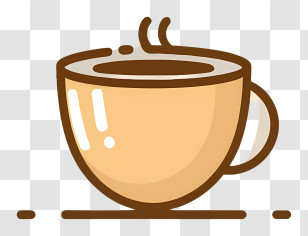 Coffee Mug - Steaming Coffee Cup Illustration Transparent PNG