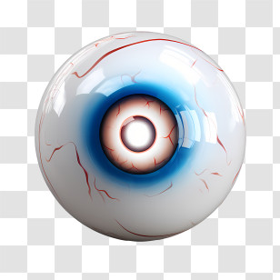 Halloween Eyeball - Realistic Human Eyeball Anatomy Illustration Transparent PNG