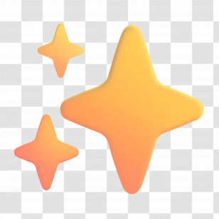 Sparkles Emoji - Yellow Sparkles Illustration Transparent PNG