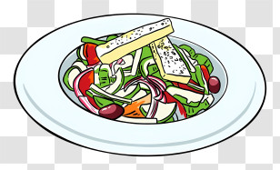 Thai Food - Plate Of Fresh Salad Transparent PNG