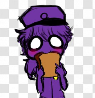 Five Nights At Freddy's: Sister Location Toast Bread Purple Man Transparent PNG