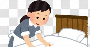 Bed-making Arubaito Room Cleaning - Frame - Bed Transparent PNG
