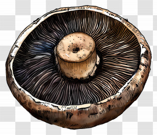 Portobello Mushroom - Portobello Mushroom Illustration Transparent PNG