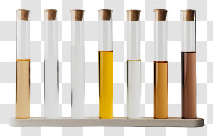 Test Tubes - Diverse Liquids In Scientific Test Tubes Transparent PNG
