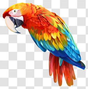 Macaw - Colorful Parrot With Vibrant Feathers Transparent PNG
