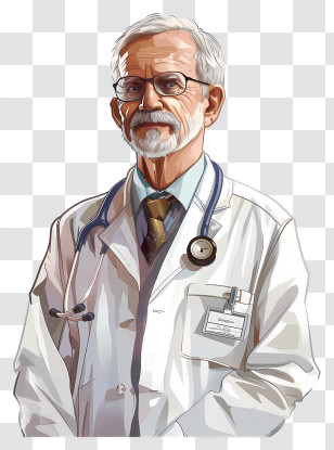 Doctors Day - Doctor With Stethoscope Transparent PNG