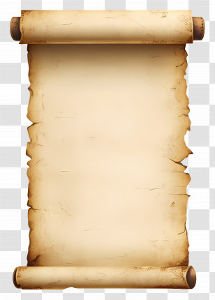 Vintage Paper Roll - Antique Parchment Scroll Design Transparent PNG