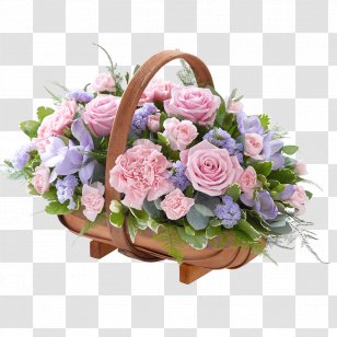 Garden Roses Floral Design Floristry Flower Basket - Flowerpot Transparent PNG