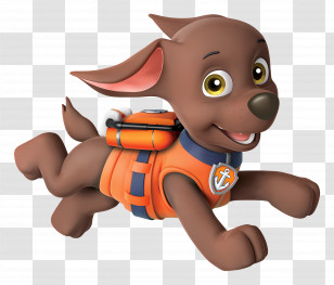 Paw Patrol - Playful Animated Dog Character Transparent PNG